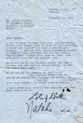 Natalie Wood Letter