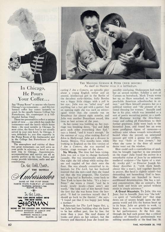 Julie Harris in Time Magazine page 5