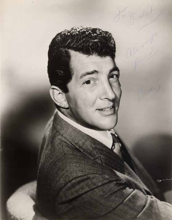 Dean Martin Autograph to Ralph Roberts