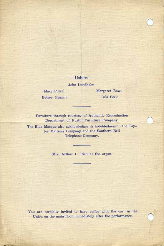 Blue Masque Program Page 4
