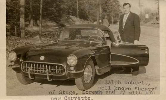 Ralph Roberts and His Corvette in New York, 1957