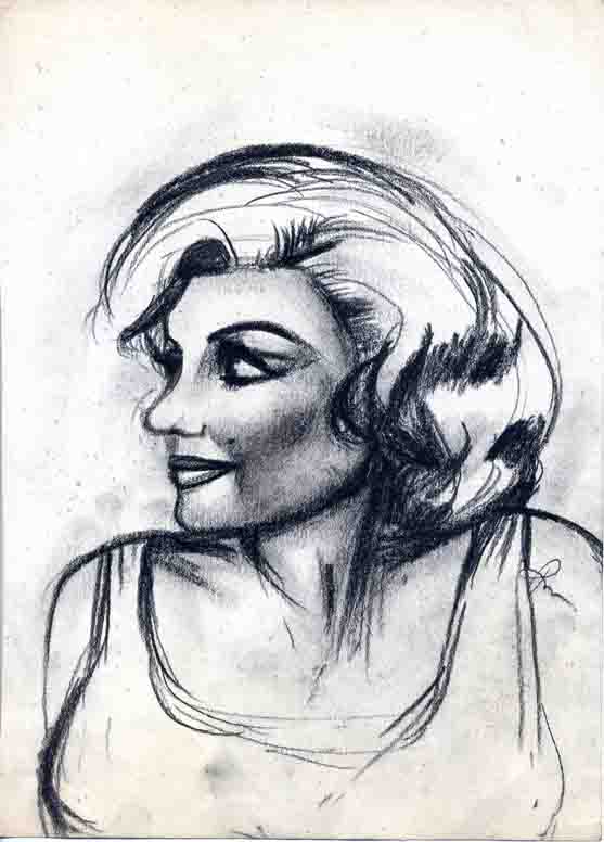 Sketch of Marilyn Monroe