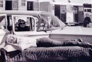 Marilyn Monroe and Paula Strasberg on the set of 'The Misfits'